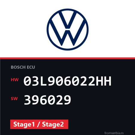 VW Golf 03L906022HH 396029 Stage1 / Stage2 tuning file