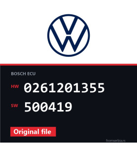 VW Golf5 0261201355 500419 original ECU file