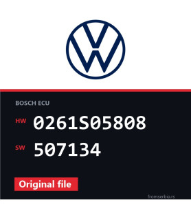 VW Golf 0261S05808 507134 original ECU file