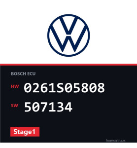 VW Golf 0261S05808 507134 Stage1 tuning file