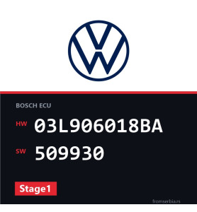 VW Golf 03L906018BA 509930 Stage1 tuning file