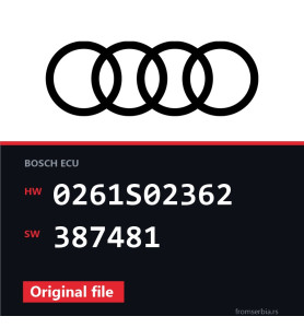 Audi A4 0261S02362 387481 original ECU file