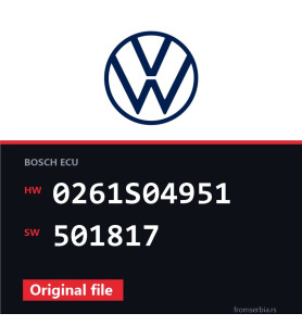 VW Golf 0261S04951 501817 original ECU file