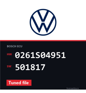 VW Golf 0261S04951 501817 Tuned file tuning file