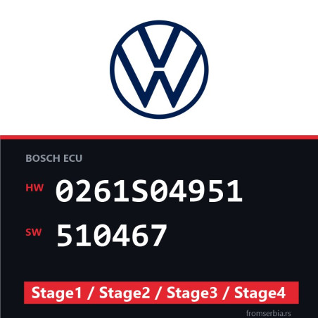 VW 0261S04951 510467 Stage1 / Stage2 / Stage3 / Stage4 file