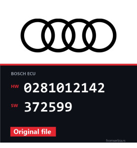 Audi A4 0281012142 372599 original ECU file