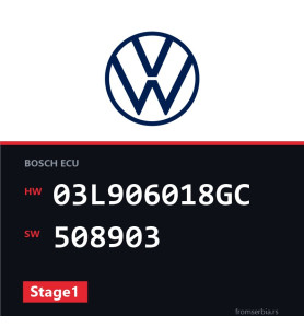 VW Golf 03L906018GC 508903 Stage1 tuning file