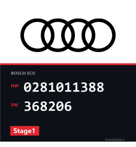 Audi A4 0281011388 368206 Stage1 tuning file