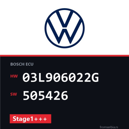 VW Golf 03L906022G 505426 Stage1+++ tuning file