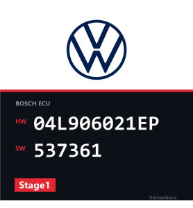 VW Golf 04L906021EP 537361 Stage1 tuning file