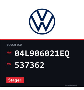 VW Golf 04L906021EQ 537362 Stage1 tuning file