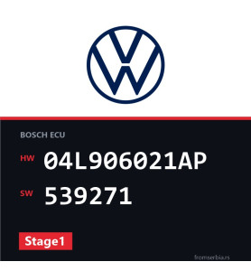 VW Golf 04L906021AP 539271 Stage1 tuning file