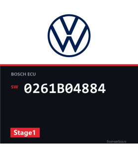 VW Golf 0261B04884 Stage1 tuning file