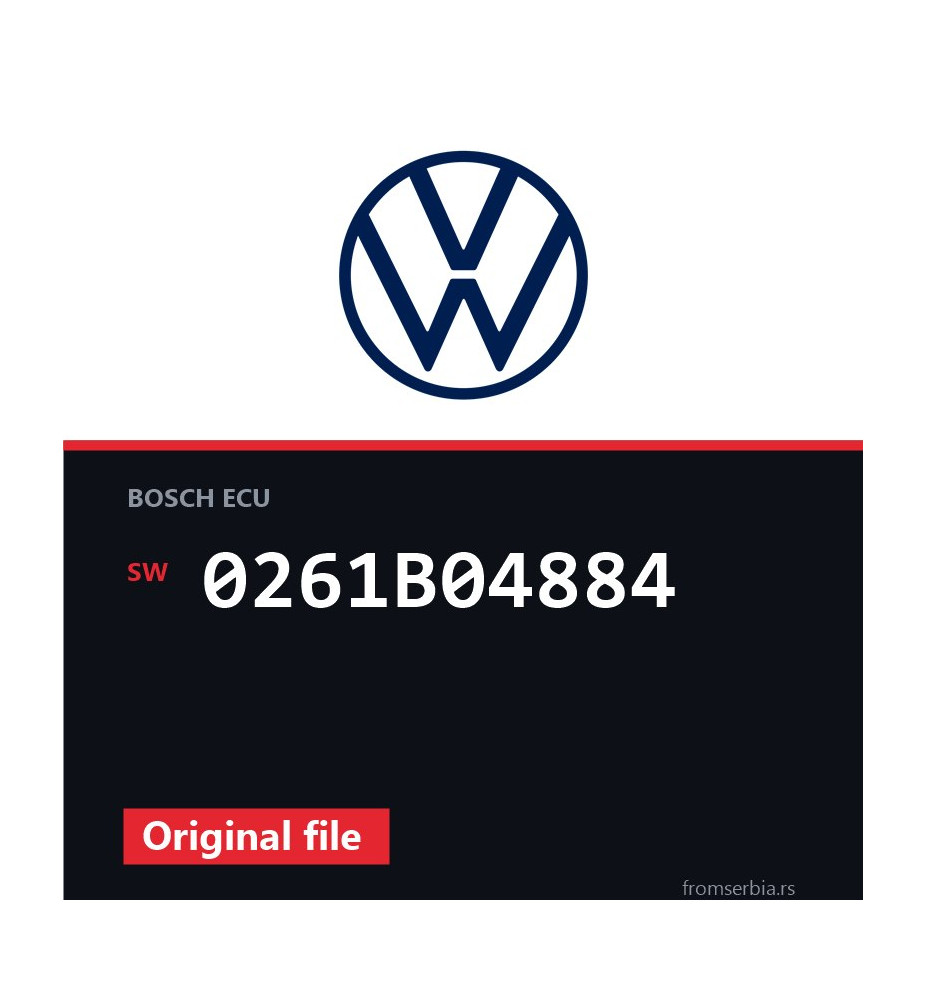 VW Golf 0261B04884 original ECU file