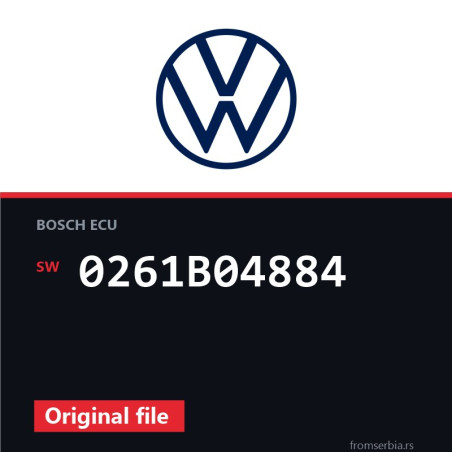 VW Golf 0261B04884 original ECU file