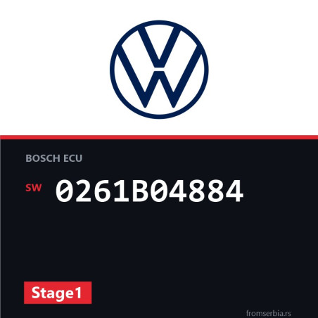 VW Golf 0261B04884 Stage1 tuning file