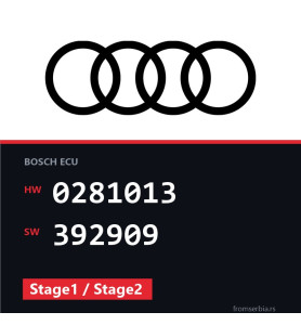 Audi A4 0281013 392909 Stage1 / Stage2 tuning file