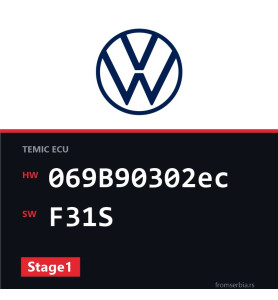 VW Golf 069B90302ec F31S Stage1 tuning file