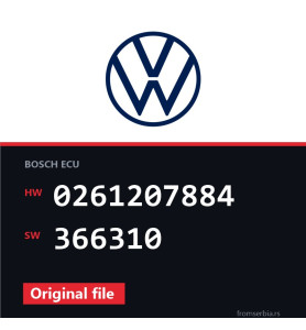 VW Golf 0261207884 366310 original ECU file