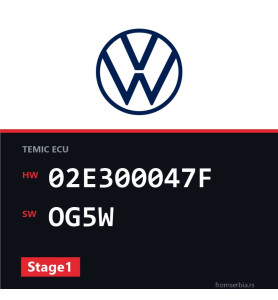 VW Golf 02E300047F OG5W Stage1 tuning file