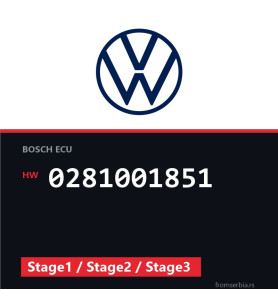 VW Golf 0281001851 Stage1 / Stage2 / Stage3 tuning file