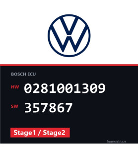 VW Golf3 0281001309 357867 Stage1 / Stage2 tuning file