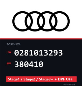 Audi 0281013293 380410 Stage1 / Stage2 / Stage3+ + DPF OFF file