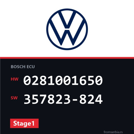 VW Golf3 0281001650 357823-824 Stage1 tuning file