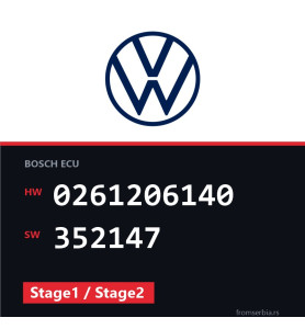 VW Golf4 0261206140 352147 Stage1 / Stage2 tuning file