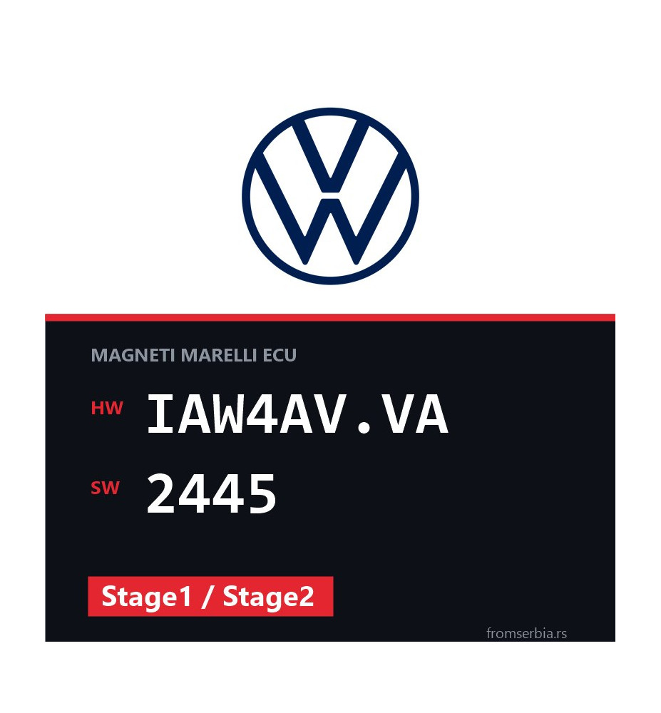 VW Golf4 IAW4AV.VA 2445 Stage1 / Stage2 tuning file