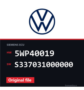 VW Golf4 5WP40019 S337031000000 original ECU file