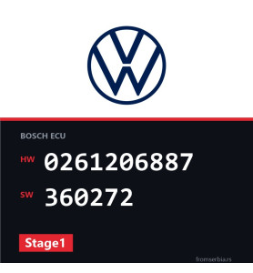 VW Golf4 0261206887 360272 Stage1 tuning file