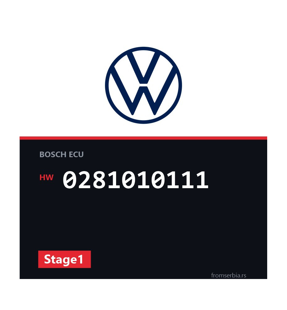 VW Golf4 0281010111 Stage1 tuning file