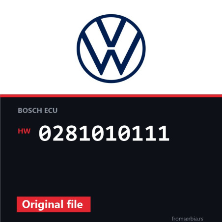 VW Golf4 0281010111 original ECU file