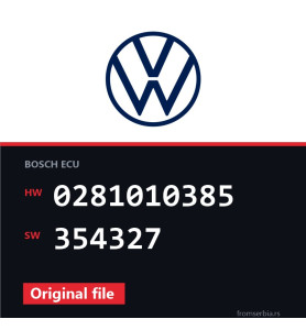 VW Golf4 0281010385 354327 original ECU file