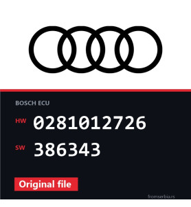 Audi A4 0281012726 386343 original ECU file