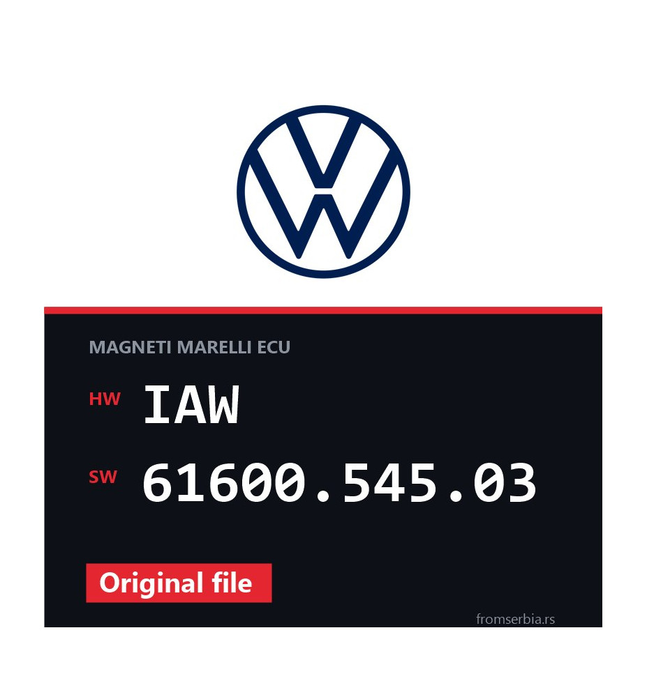 VW Lupo IAW 61600.545.03 original ECU file