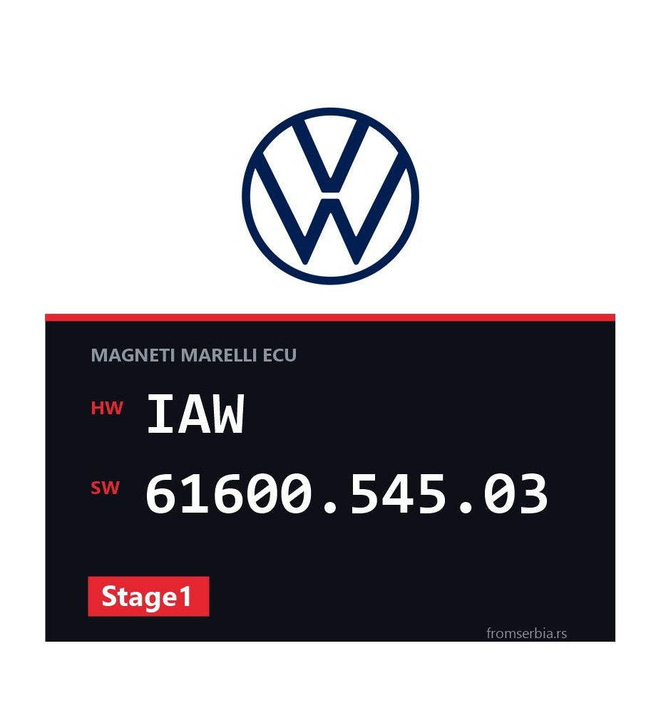 VW Lupo IAW 61600.545.03 Stage1 tuning file
