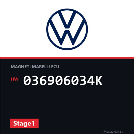 VW Lupo 036906034K Stage1 tuning file