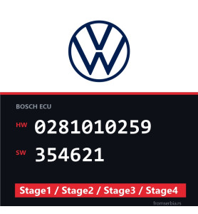 VW 0281010259 354621 Stage1 / Stage2 / Stage3 / Stage4 file