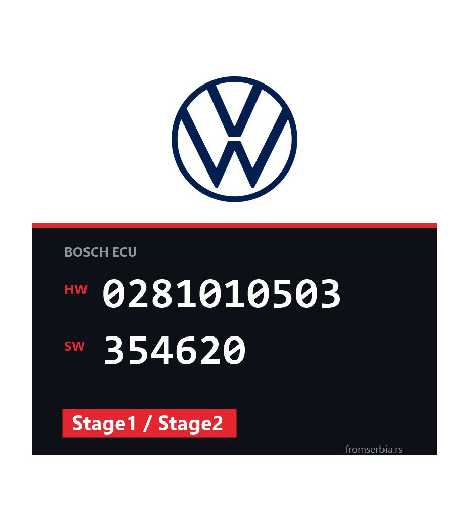 VW Lupo 0281010503 354620 Stage1 / Stage2 tuning file