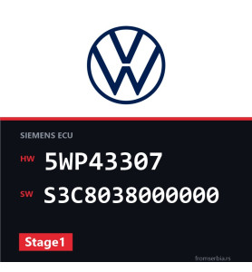 VW Lupo 5WP43307 S3C8038000000 Stage1 tuning file