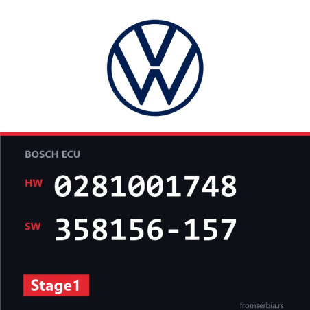 VW Lupo 0281001748 358156-157 Stage1 tuning file