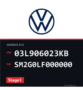 VW New Beetle 03L906023KB SM2G0LF000000 Stage1 tuning file