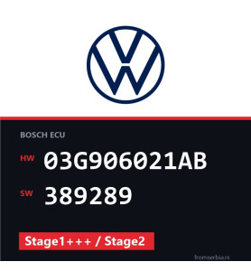 VW 1.9 03G906021AB 389289 Stage1+++ / Stage2 tuning file