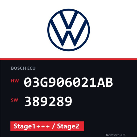 VW 1.9 03G906021AB 389289 Stage1+++ / Stage2 tuning file