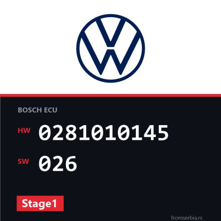VW A6 0281010145 026 Stage1 tuning file