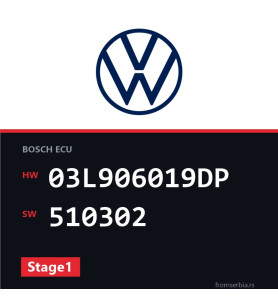 VW Caravelle 03L906019DP 510302 Stage1 tuning file
