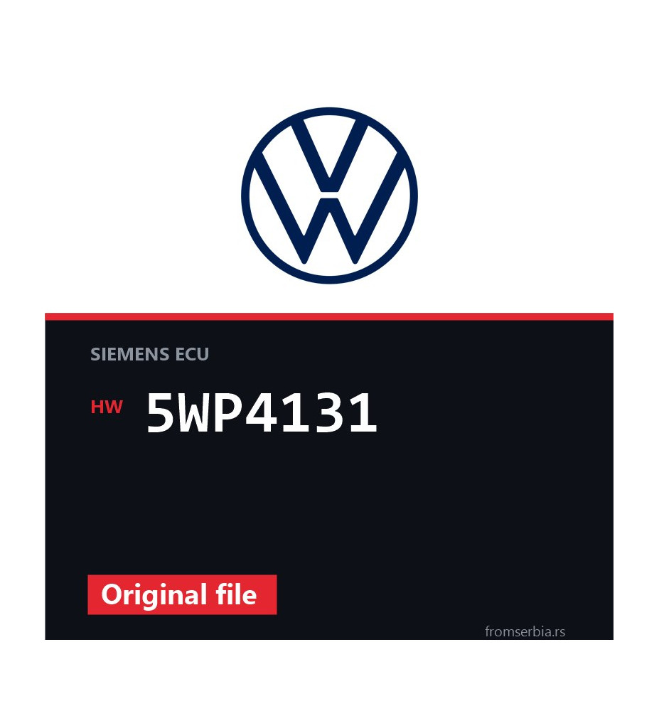 VW Passat 5WP4131 original ECU file