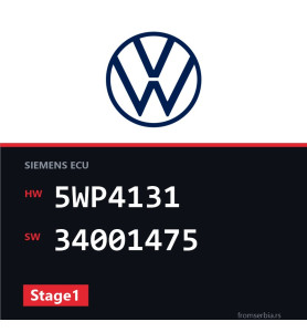 VW Passat 5WP4131 34001475 Stage1 tuning file